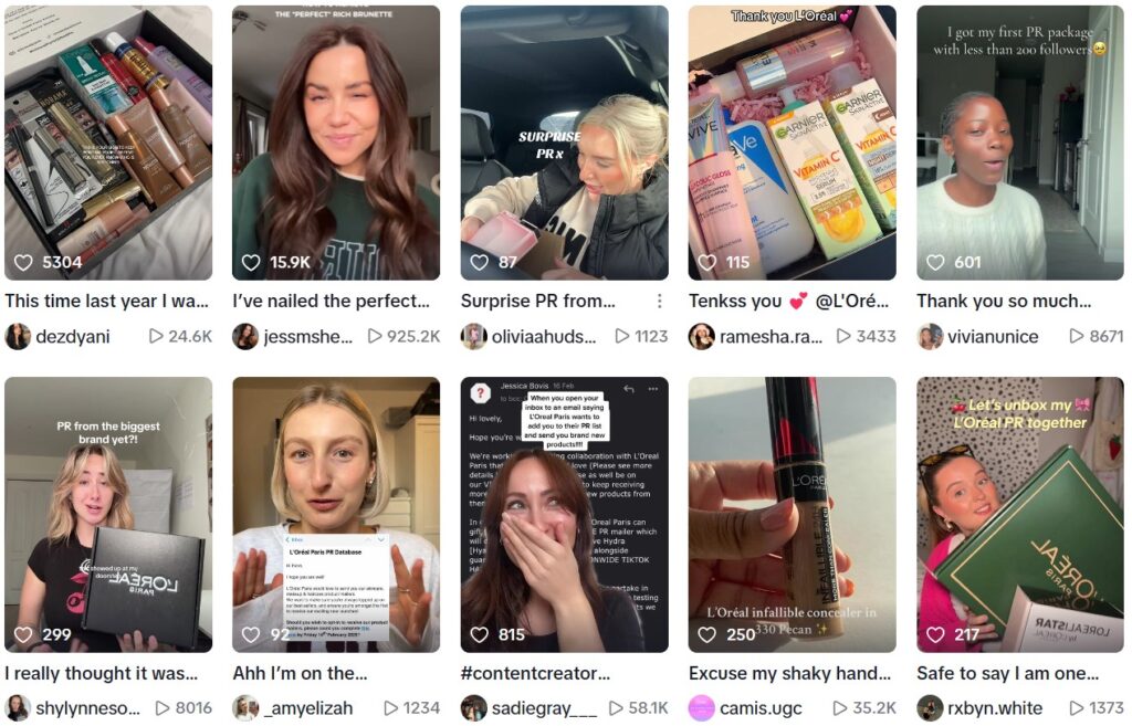 L'Oreal uses soil media influencers to crowdsource UGC